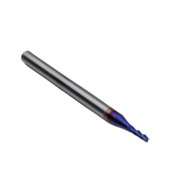 Фреза концевая твердосплавная ц/х ф 2.0х6х50 мм z=4, хвостовик 4 мм, с покрытием nACo-blue, HRC 65 t018572  (Фото 3)