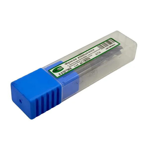 Фреза концевая твердосплавная ц/х ф 9.0х25х75 мм z=4, с покрытием AlTiN, HRC 45 t020735  (Фото 3)