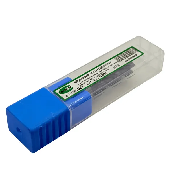 Фреза концевая твердосплавная ц/х ф 11х30х75 мм z=4, с покрытием AlTiN, HRC 45 t020736  (Фото 3)