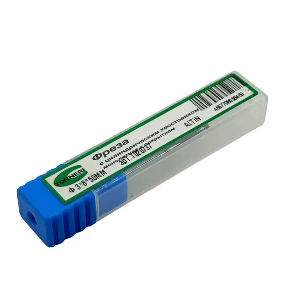 Фреза шпоночная твердосплавная ц/х ф 3.0х8х50 мм, хвостовик 4 мм, с покрытием AlTiN t020737  (Фото 2)