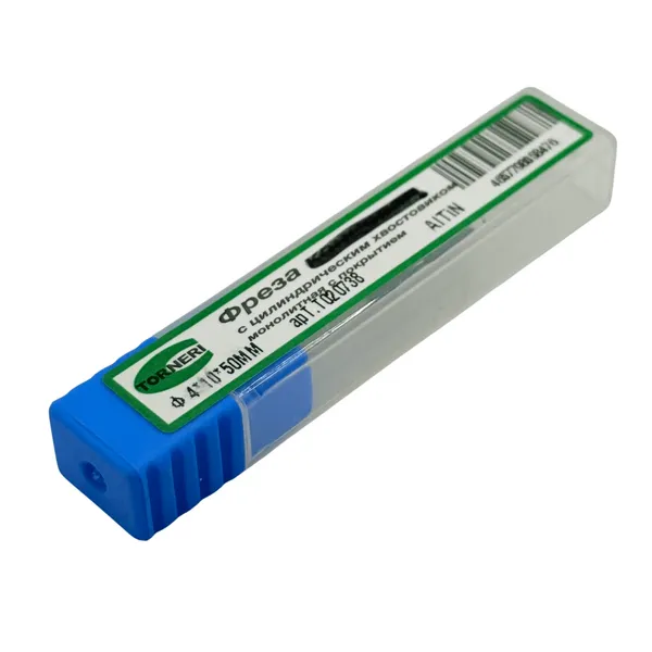 Фреза шпоночная твердосплавная ц/х ф 4.0х10х50 мм с покрытием AlTiN t020738  (Фото 2)