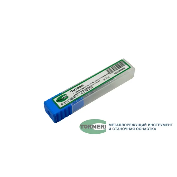 Фреза шпоночная твердосплавная ц/х ф 5.0х13х50 мм с покрытием AlTiN t020739  (Фото 3)