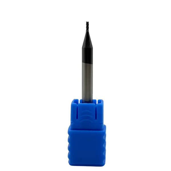 Фрезы твердосплавные t025965 Фреза концевая твердосплавная ц/х ф 1.0х3х50 мм z=4, хвостовик 4 мм, с покрытием AlTiN, HRC 45