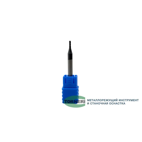 Фрезы твердосплавные t025966 Фреза концевая твердосплавная ц/х ф 1.5х4.5х50 мм z=4, хвостовик 4 мм, с покрытием AlTiN, HRC 45