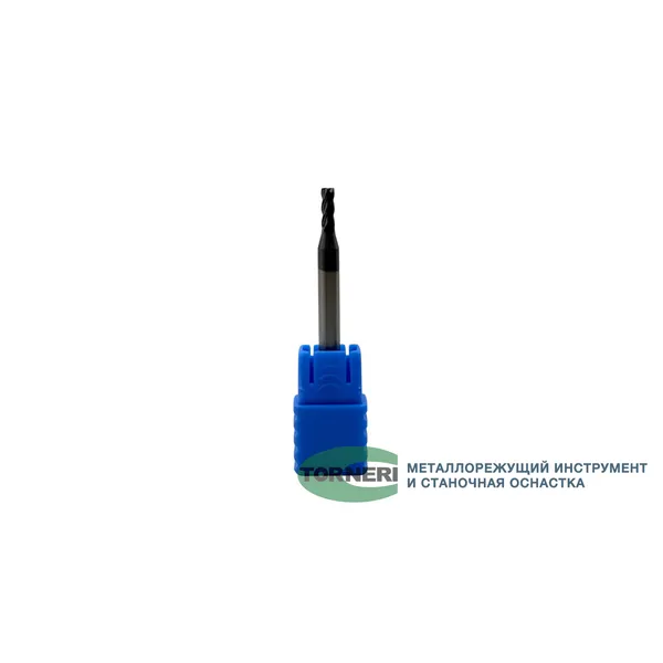 Фреза концевая твердосплавная ц/х ф 2.5х7х50 мм z=4, хвостовик 4 мм, с покрытием AlTiN, HRC 45 t025967  (Фото 3)