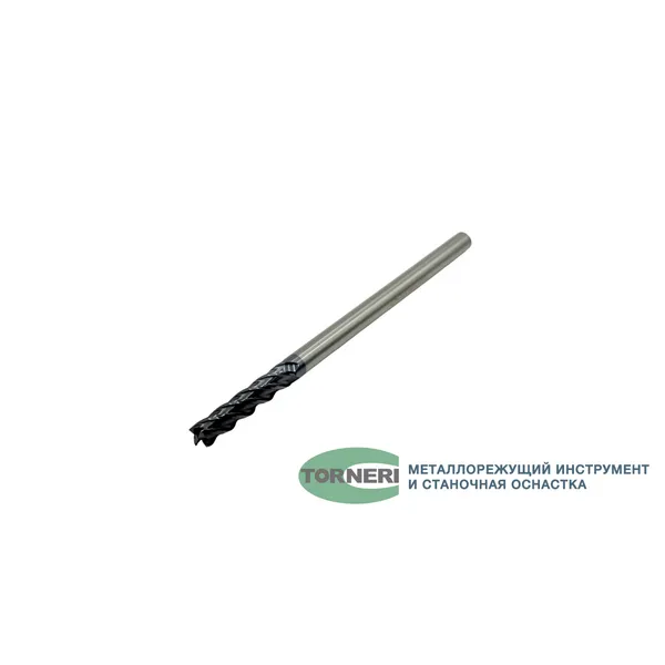 Фрезы твердосплавные t025978 Фреза концевая твердосплавная ц/х ф 8.0х40х150 мм z=4, с покрытием AlTiN, HRC 45