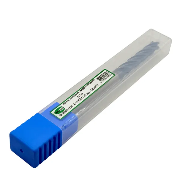 Фреза концевая твердосплавная ц/х ф 10х50х150 мм z=4, с покрытием AlTiN, HRC 45 t025979  (Фото 3)