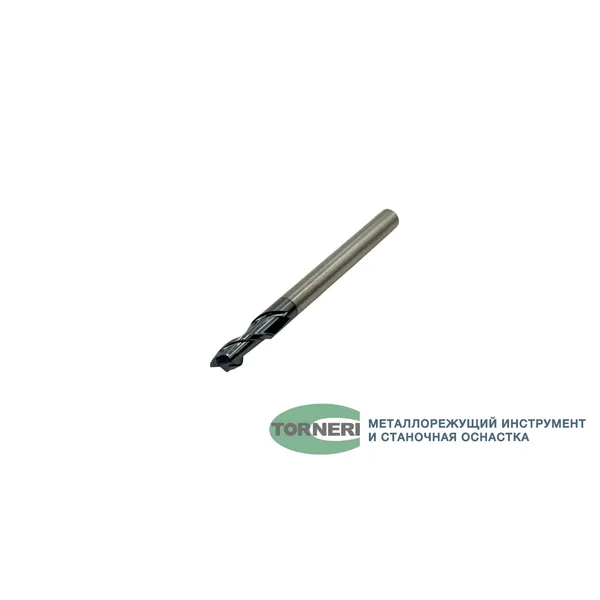 Фреза концевая твердосплавная ц/х ф 4.0х10х50 мм z=2, с покрытием AlTiN, HRC 45 t025987  (Фото 2)