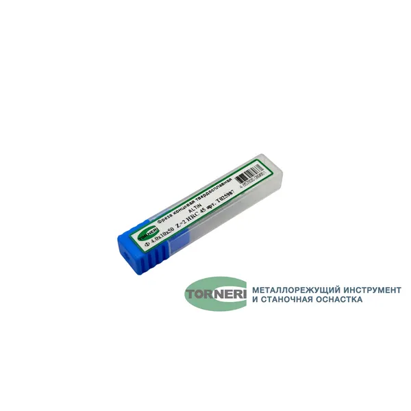 Фреза концевая твердосплавная ц/х ф 4.0х10х50 мм z=2, с покрытием AlTiN, HRC 45 t025987  (Фото 3)