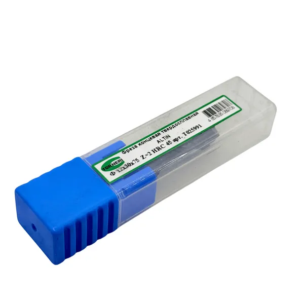 Фреза концевая твердосплавная ц/х ф 12х30х75 мм z=2, с покрытием AlTiN, HRC 45 t025991  (Фото 3)