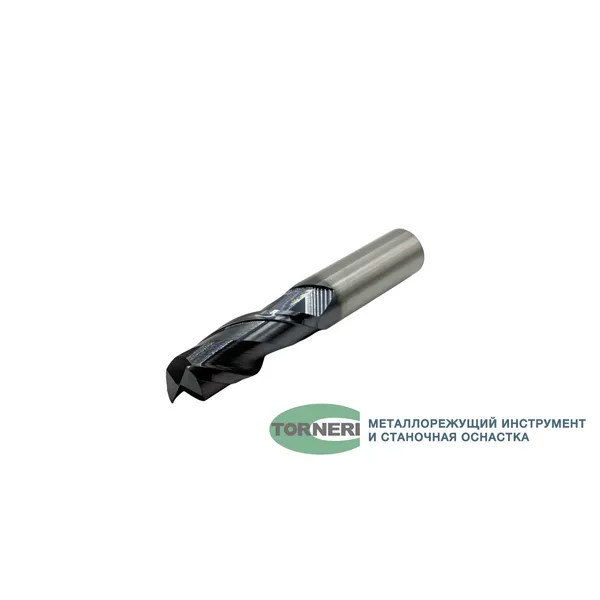 Фрезы твердосплавные t025993 Фреза концевая твердосплавная ц/х ф 16х45х100 мм z=2, с покрытием AlTiN, HRC 45