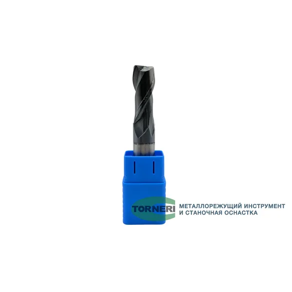 Фрезы твердосплавные t025994 Фреза концевая твердосплавная ц/х ф 18х45х100 мм z=2, с покрытием AlTiN, HRC 45