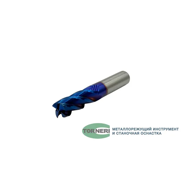 Фреза концевая твердосплавная ц/х ф 16х45х100 мм z=4, с покрытием nACo-blue, HRC 65 t025999  (Фото 2)