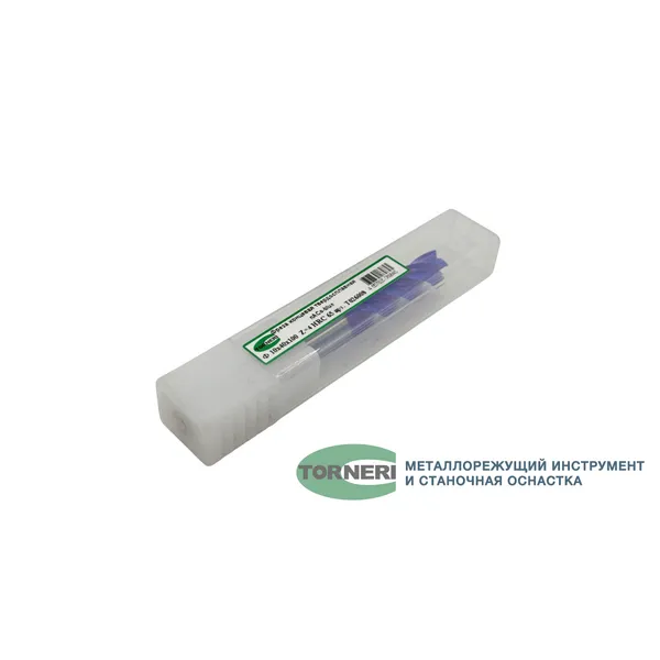 Фреза концевая твердосплавная ц/х ф 10х40х100 мм z=4, с покрытием nACo-blue, HRC 65 t026008  (Фото 3)