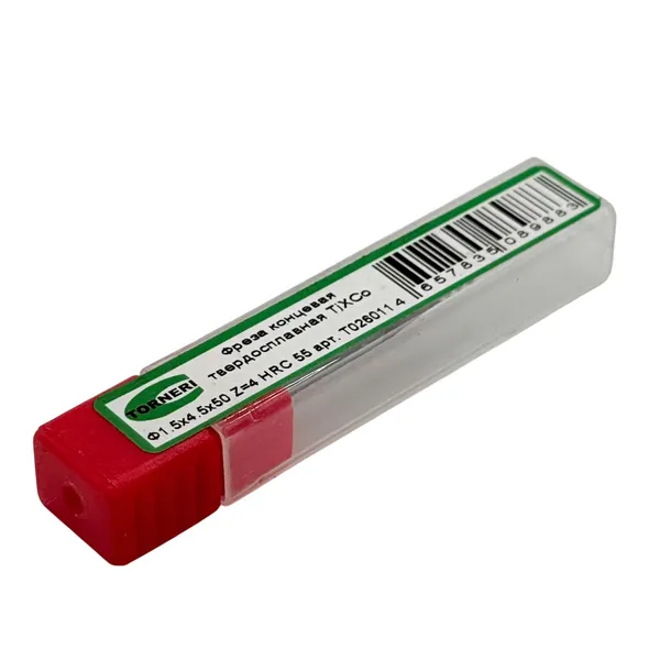 Фреза концевая твердосплавная ц/х ф 1.5х4.5х50 мм z=4, хвостовик 4 мм, с покрытием TiXCo, HRC 55 t026011  (Фото 2)