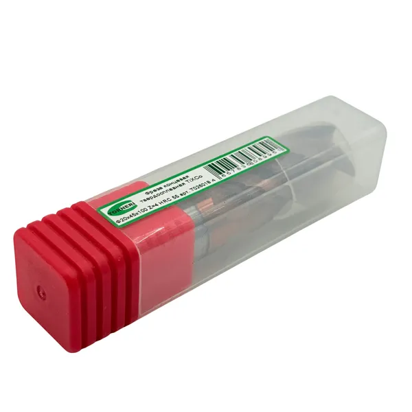 Фреза концевая твердосплавная ц/х ф 20x45х100 мм z=4, с покрытием TiXCo, HRC 55 t026018  (Фото 3)