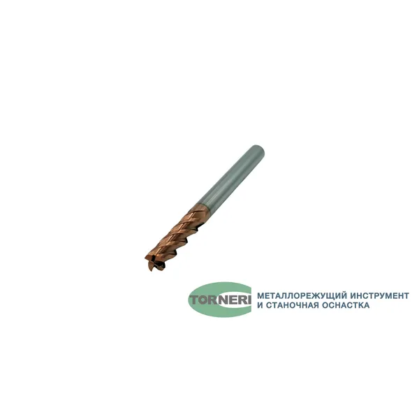 Фрезы твердосплавные t026020 Фреза концевая твердосплавная ц/х ф 6.0х24х75 мм z=4, с покрытием TiXCo, HRC 55