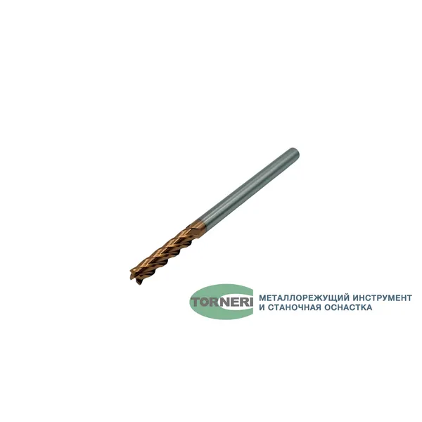 Фреза концевая твердосплавная ц/х ф 6.0х30х100 мм z=4, с покрытием TiXCo, HRC 55 t026023  (Фото 2)