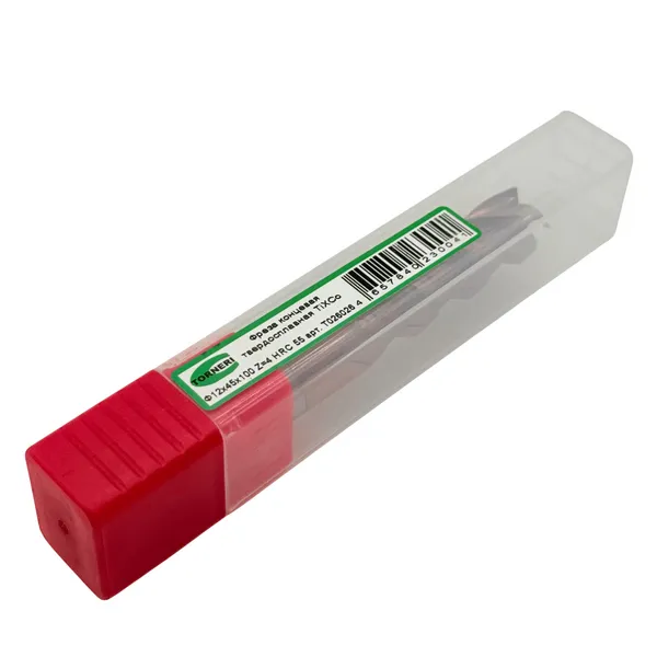 Фреза концевая твердосплавная ц/х ф 12х45х100 мм z=4, с покрытием TiXCo, HRC 55 t026026  (Фото 2)