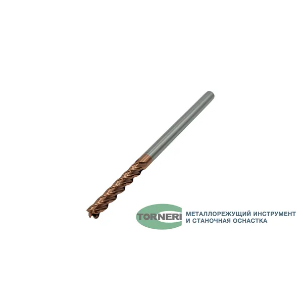 Фреза концевая твердосплавная ц/х ф 8.0х50х150 мм z=4, с покрытием TiXCo, HRC 55 t026028  (Фото 3)
