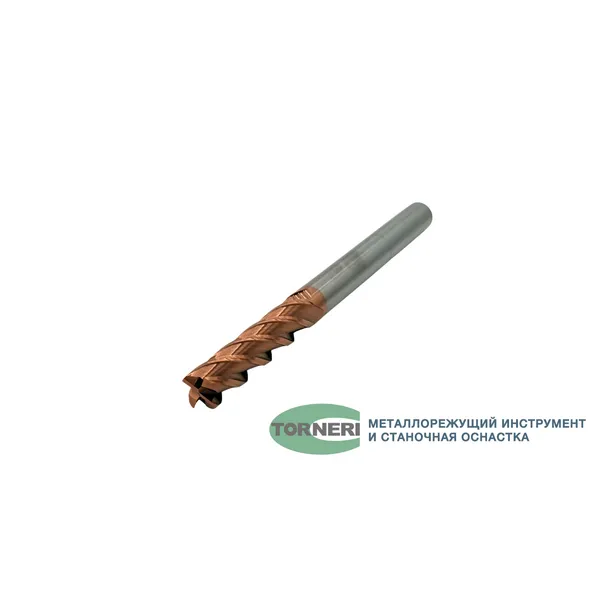 Фреза концевая твердосплавная ц/х ф 12х55х150 мм z=4, с покрытием TiXCo, HRC 55 t026030  (Фото 2)