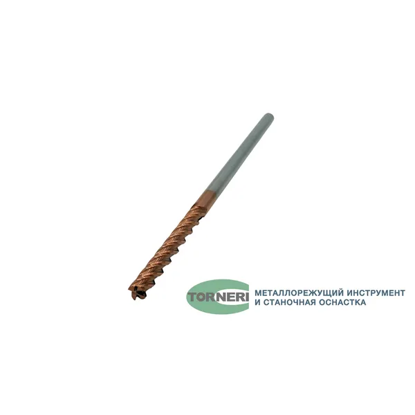 Фреза концевая твердосплавная ц/х ф 8.0х70х200 мм z=4, с покрытием TiXCo, HRC 55 t026035  (Фото 3)