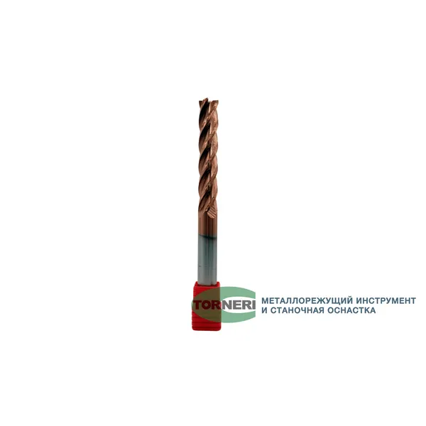 Фрезы твердосплавные t026040 Фреза концевая твердосплавная ц/х ф 18х100х200 мм z=4, с покрытием TiXCo, HRC 55