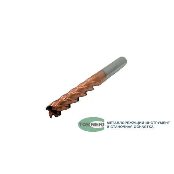 Фреза концевая твердосплавная ц/х ф 18х100х200 мм z=4, с покрытием TiXCo, HRC 55 t026040  (Фото 2)