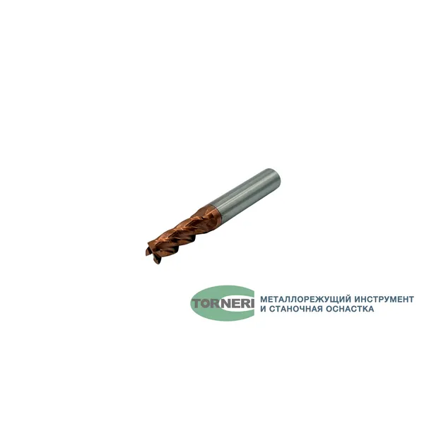 Фреза концевая твердосплавная ц/х ф 7.0х20х60 мм z=4, хвостовик 8 мм, с покрытием TiXCo, HRC 55 t026042  (Фото 2)
