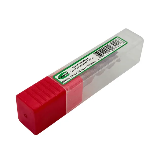 Фреза концевая твердосплавная ц/х ф 9.0х25х75 мм z=4, хвостовик 10 мм, с покрытием TiXCo, HRC 55 t026043  (Фото 3)