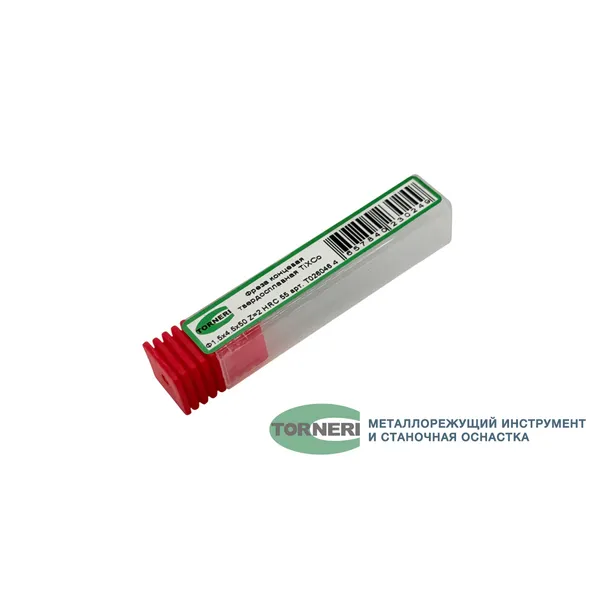 Фреза концевая твердосплавная ц/х ф 1.5х4.5х50 мм z=2, хвостовик 4 мм, с покрытием TiXCo, HRC 55 t026046  (Фото 2)