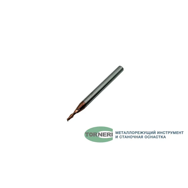Фреза концевая твердосплавная ц/х ф 2.0х6х50 мм z=2, хвостовик 4 мм, с покрытием TiXCo, HRC 55 t026047  (Фото 2)