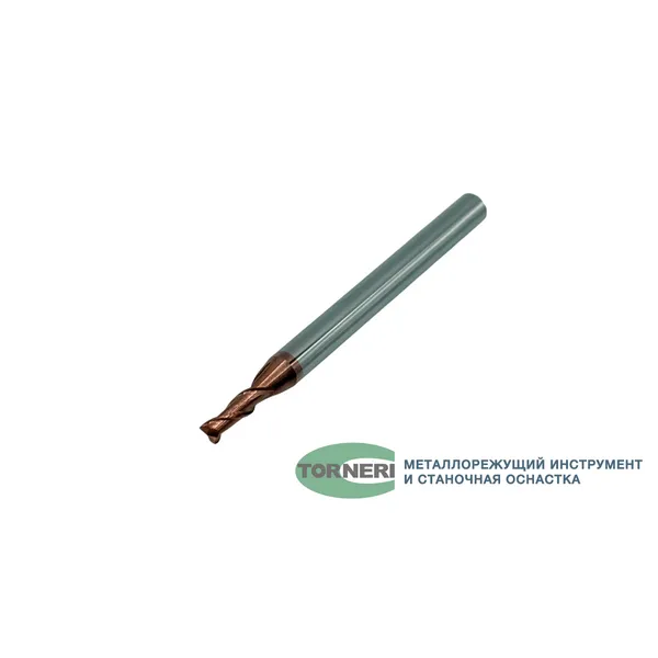 Фреза концевая твердосплавная ц/х ф 2.5х7.5х50 мм z=2, хвостовик 4 мм, с покрытием TiXCo, HRC 55 t026048  (Фото 2)