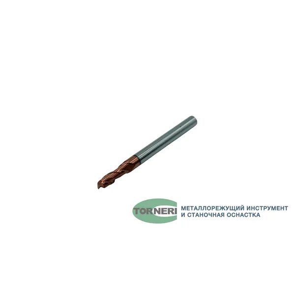 Фрезы твердосплавные t026050 Фреза концевая твердосплавная ц/х ф 3.5х10х50 мм z=2, хвостовик 4 мм, с покрытием TiXCo, HRC 55