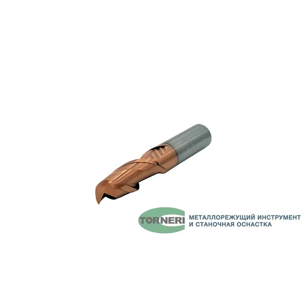 Фрезы твердосплавные t026056 Фреза концевая твердосплавная ц/х ф 12х30х75 мм z=2, с покрытием TiXCo, HRC 55