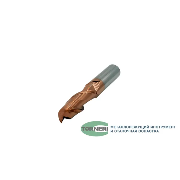 Фрезы твердосплавные t026058 Фреза концевая твердосплавная ц/х ф 16х45х100 мм z=2, с покрытием TiXCo, HRC 55