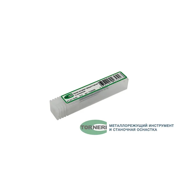 Фреза концевая твердосплавная ц/х ф 2.5х7.5х50 мм z=3, хвостовик 4 мм, по алюминию t026065  (Фото 2)