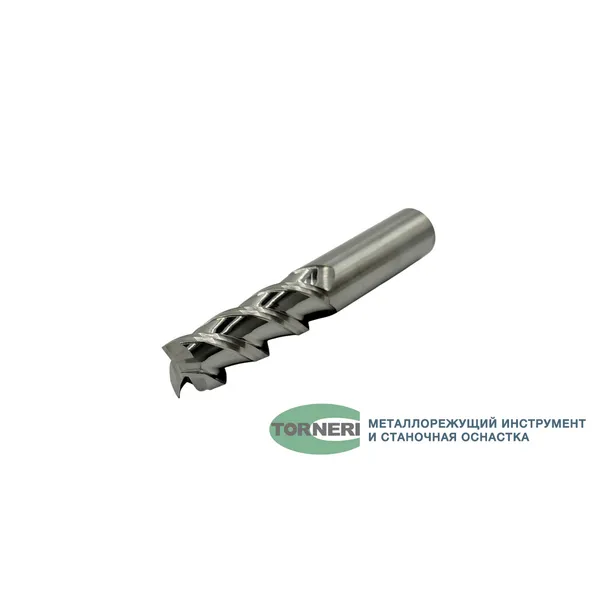 Фрезы твердосплавные t026073 Фреза концевая твердосплавная ц/х ф 12х36х75 мм z=3, по алюминию