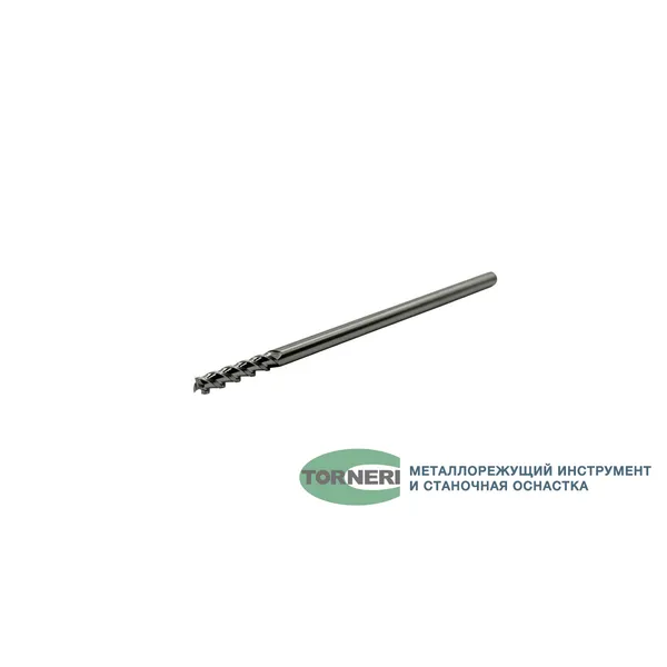Фрезы твердосплавные t026081 Фреза концевая твердосплавная ц/х ф 4.0х20х100 мм z=3, по алюминию