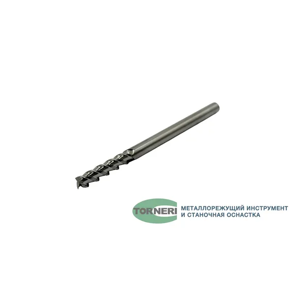 Фрезы твердосплавные t026082 Фреза концевая твердосплавная ц/х ф 6.0х30х100 мм z=3, по алюминию