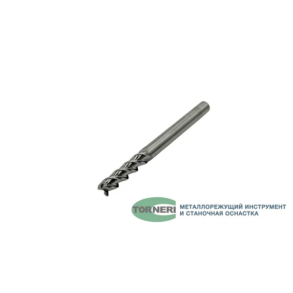 Фреза концевая твердосплавная ц/х ф 8.0х35х100 мм z=3, по алюминию t026083  (Фото 2)