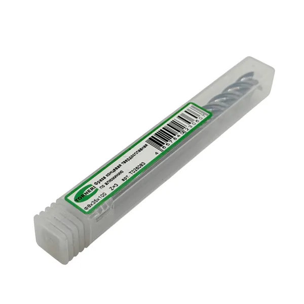 Фреза концевая твердосплавная ц/х ф 8.0х35х100 мм z=3, по алюминию t026083  (Фото 3)