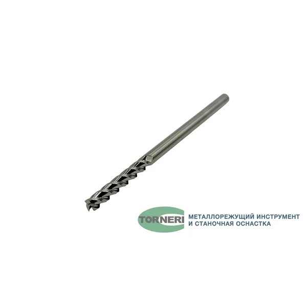 Фреза концевая твердосплавная ц/х ф 8.0х50х150 мм z=3, по алюминию t026087  (Фото 2)