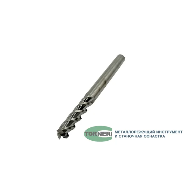 Фрезы твердосплавные t026089 Фреза концевая твердосплавная ц/х ф 12х55х150 мм z=3, по алюминию