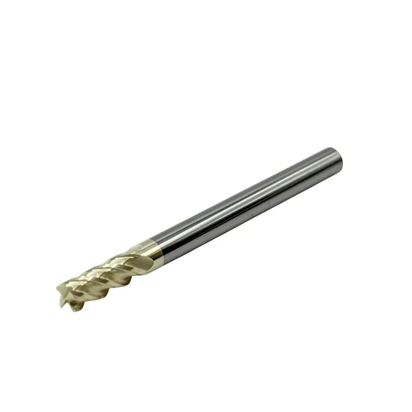 Фреза концевая твердосплавная ц/х ф 4.0х10х50 мм z=4 по нержавеющей стали и титану, с покрытием ZrN, HRC 68 t026105  (Фото 2)