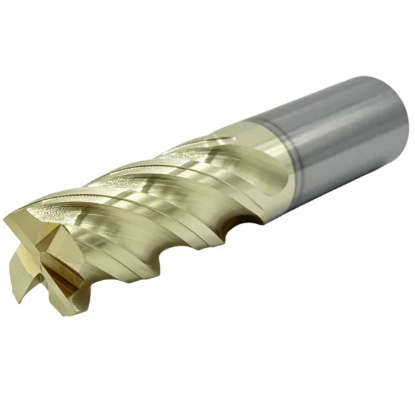 Фрезы твердосплавные t026108 Фреза концевая твердосплавная ц/х ф 8.0х20х60 мм z=4 по нержавеющей стали и титану, с покрытием ZrN, HRC 68