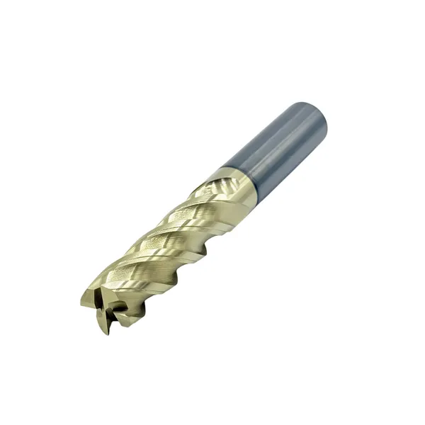 Фреза концевая твердосплавная ц/х ф 14х45х100 мм z=4 по нержавеющей стали и титану, с покрытием ZrN, HRC 68 t026111  (Фото 2)