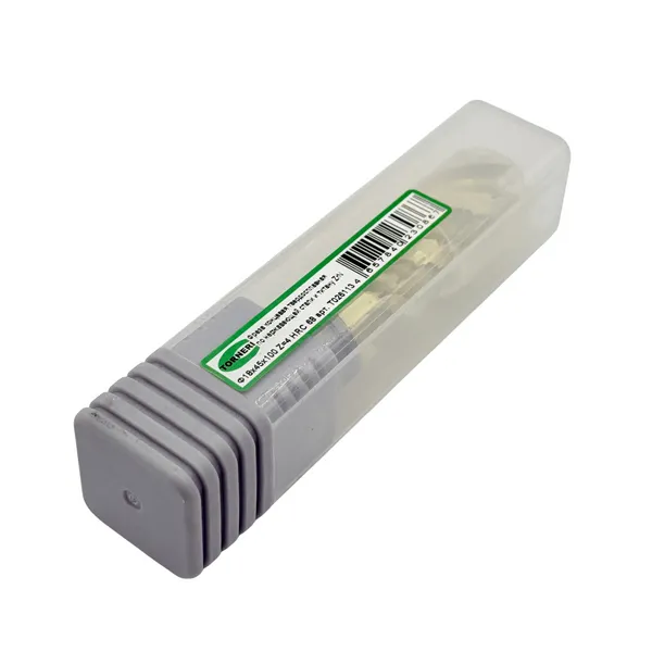 Фреза концевая твердосплавная ц/х ф 18х45х100 мм z=4 по нержавеющей стали и титану, с покрытием ZrN, HRC 68 t026113  (Фото 2)