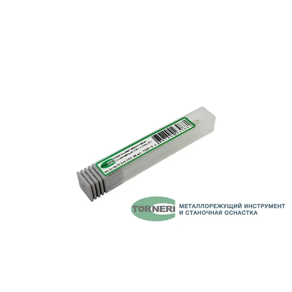 Фрезы твердосплавные t026115 Фреза концевая твердосплавная ц/х ф 4.0х16х75 мм z=4 по нержавеющей стали и титану, с покрытием ZrN, HRC 68