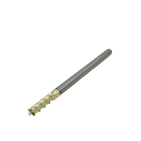Фреза концевая твердосплавная ц/х ф 4.0х16х75 мм z=4 по нержавеющей стали и титану, с покрытием ZrN, HRC 68 t026115  (Фото 3)